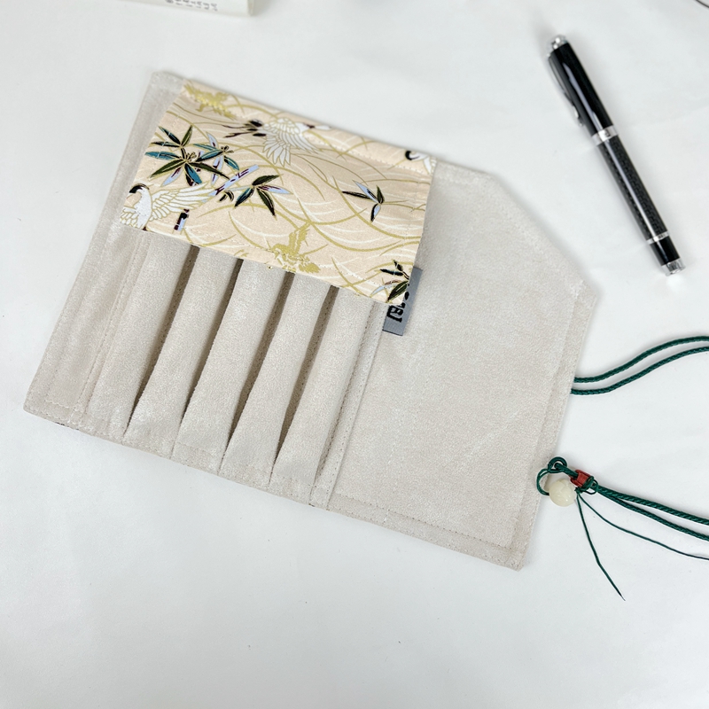 Pencil Case Large - Retro Chinese Style Pen Curtain Handmade