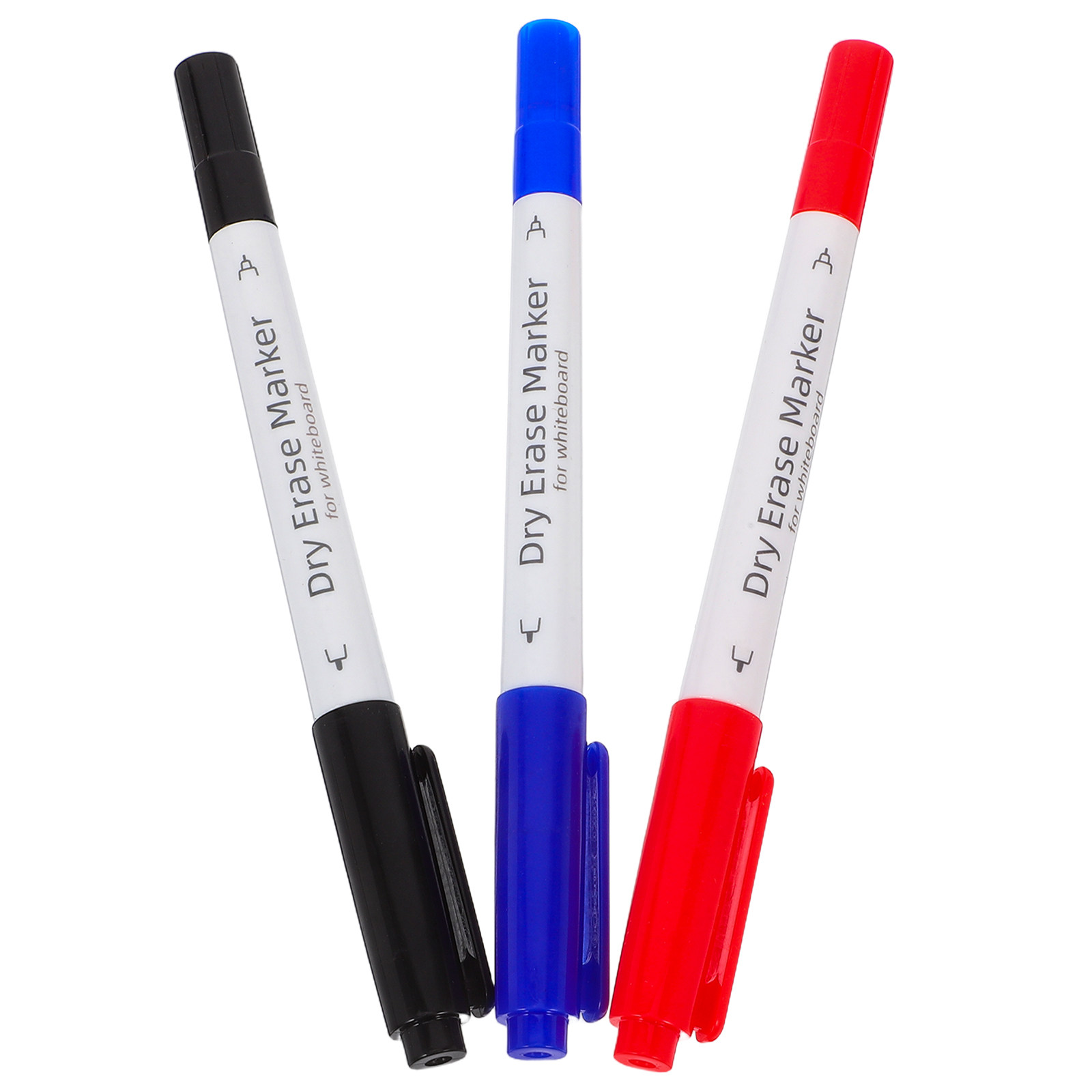 Whiteboard Marker Set - 3Pcs Erasable Whiteboard Markers Dual Tip