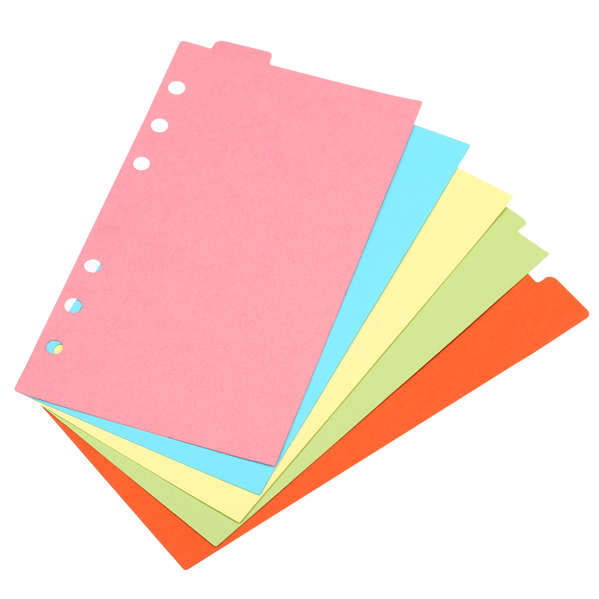Index Tab Divider - A6 Binder Index Dividers 4 Set