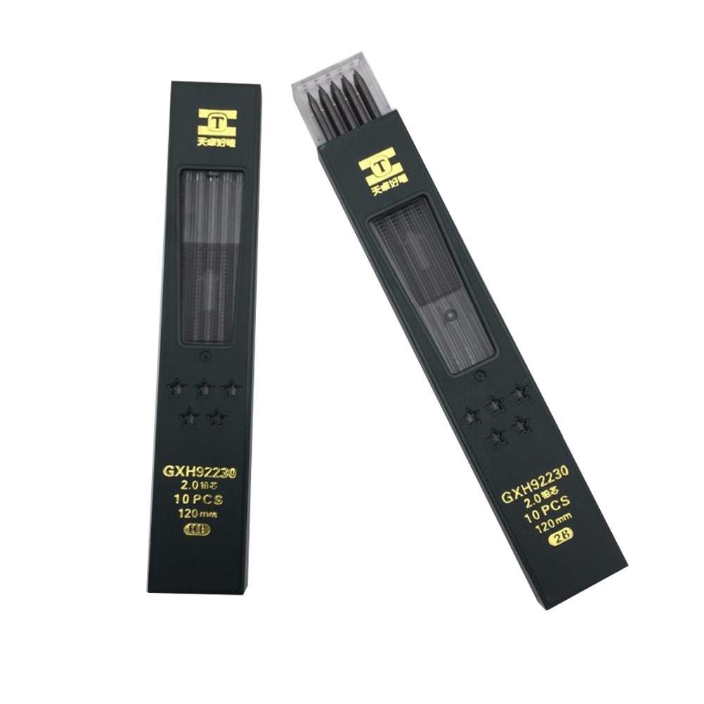 Hot 10Pcs/Box 2mm 2B HB Black  - Mechanical Pencil Lead ulasan dan harga