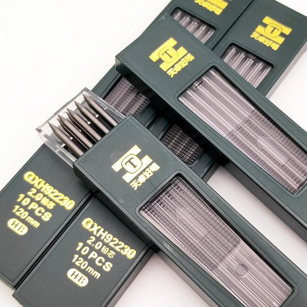 Hot 10Pcs/Box 2mm 2B HB Black  - Mechanical Pencil Lead ulasan dan harga