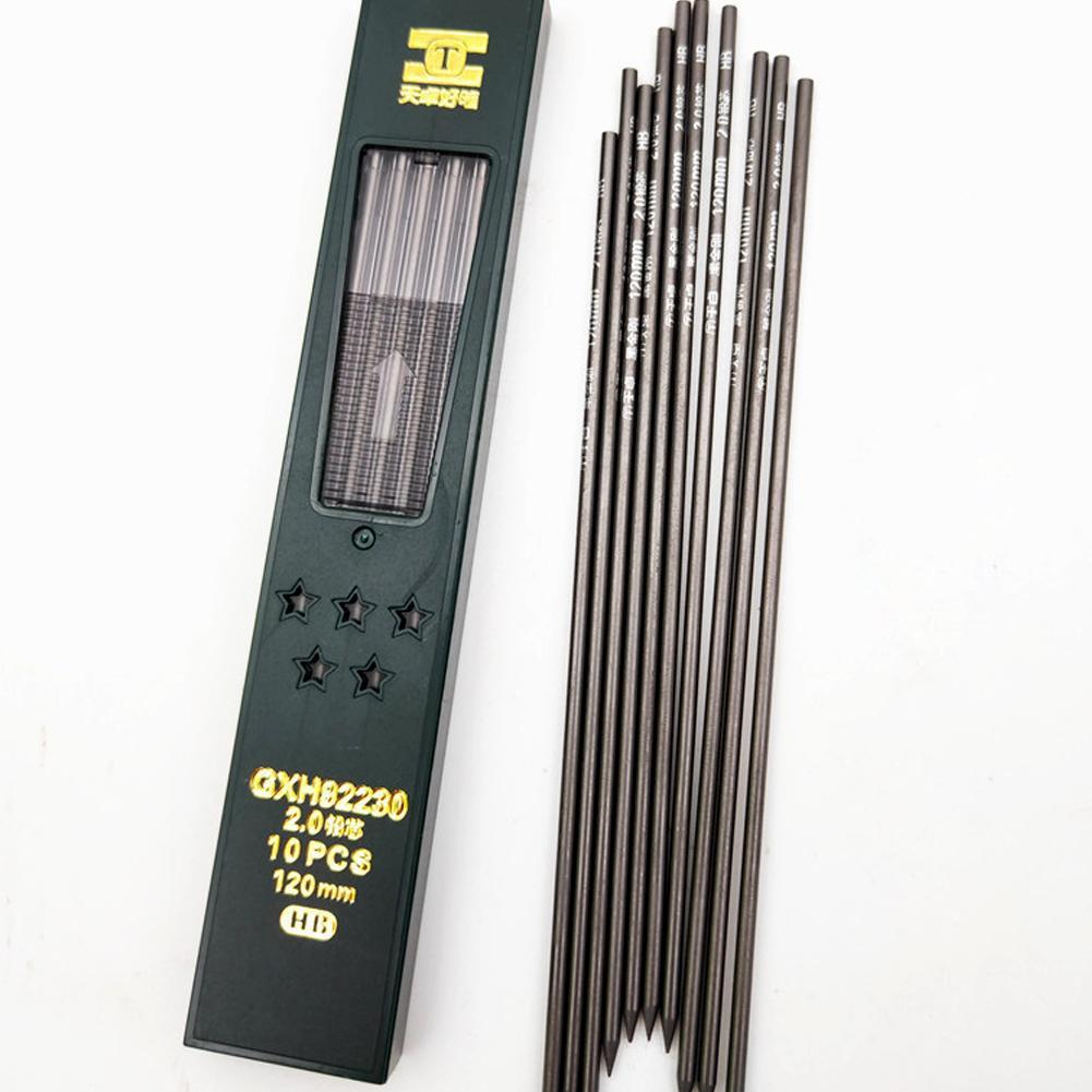 Hot 10Pcs/Box 2mm 2B HB Black  - Mechanical Pencil Lead ulasan dan harga