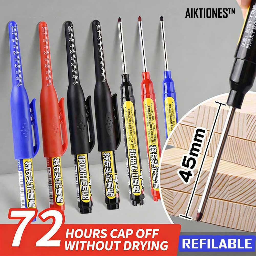 Deep Hole Long Nib Head Marker - Whiteboard Marker Set ulasan dan harga