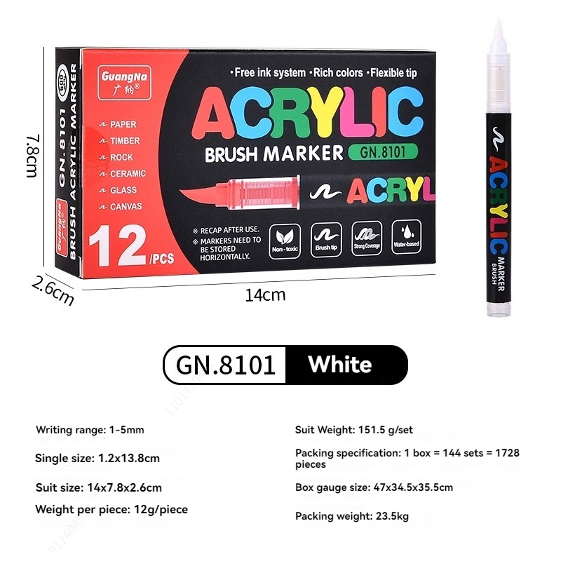 12 Pcs Black/White Premium Sof - Whiteboard Marker Set ulasan dan harga