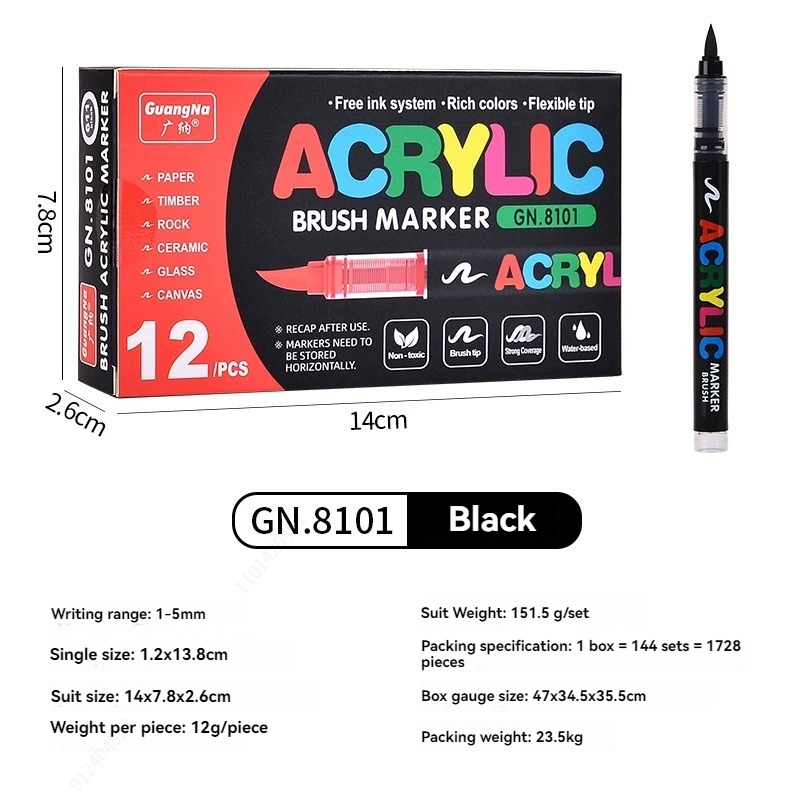 12 Pcs Black/White Premium Sof - Whiteboard Marker Set ulasan dan harga