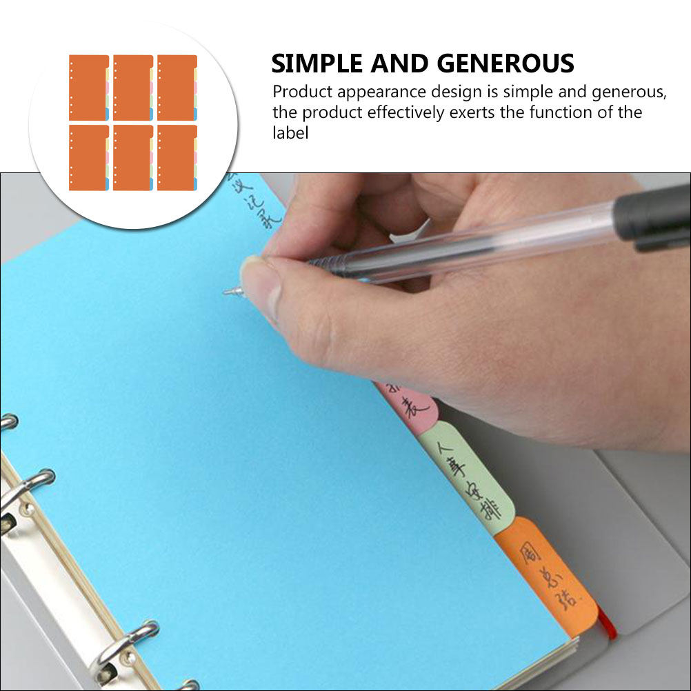 30Pcs Plastic Tab Dividers Col - Index Tab Divider ulasan dan harga