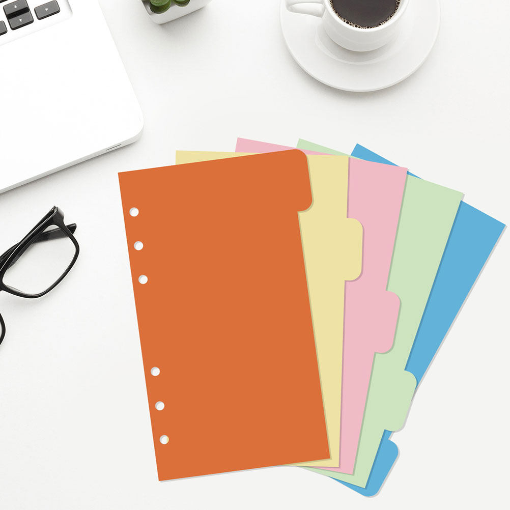 30Pcs Plastic Tab Dividers Col - Index Tab Divider ulasan dan harga