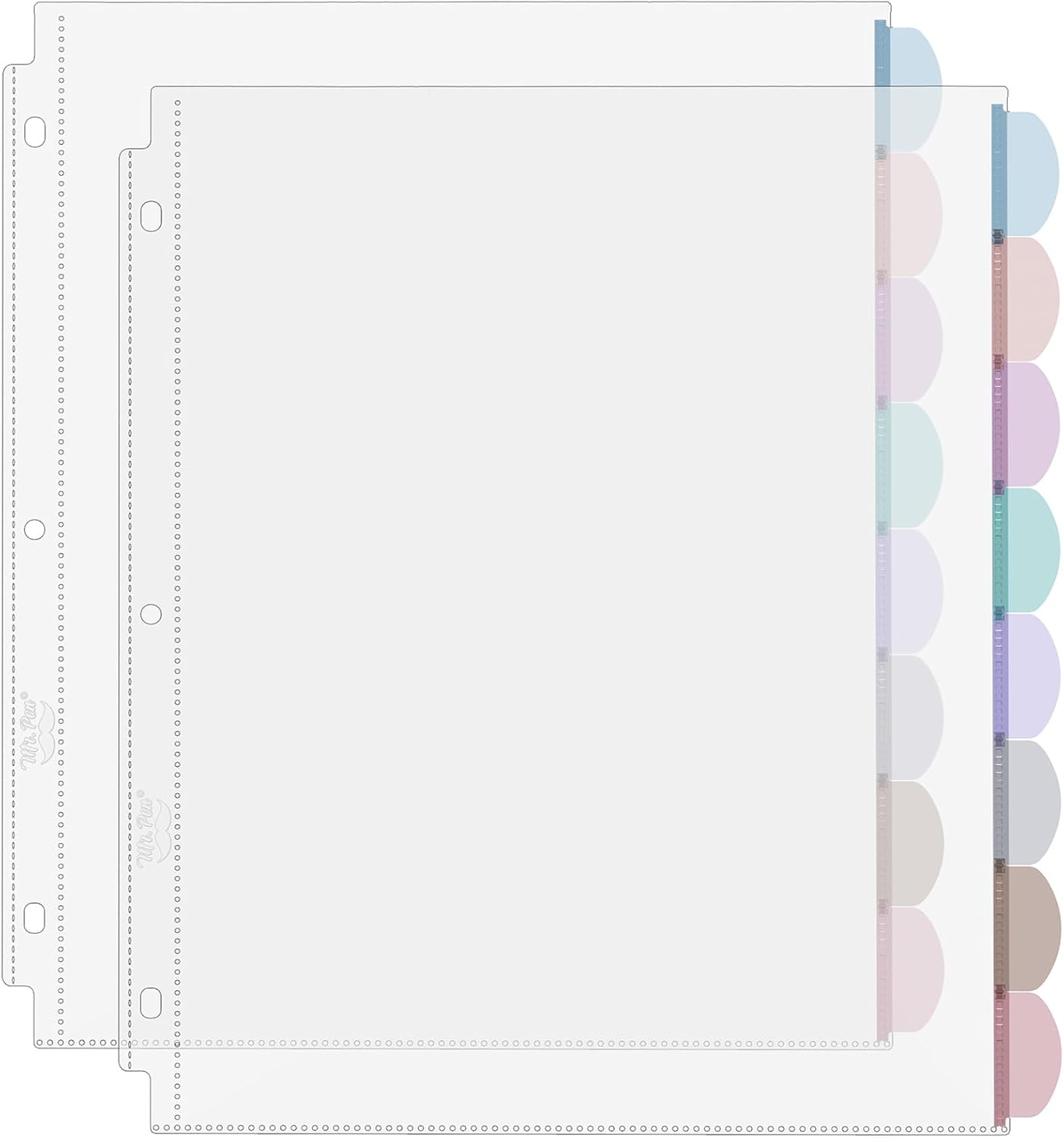 A4 Clear Sheet Protectors with - Index Tab Divider ulasan dan harga
