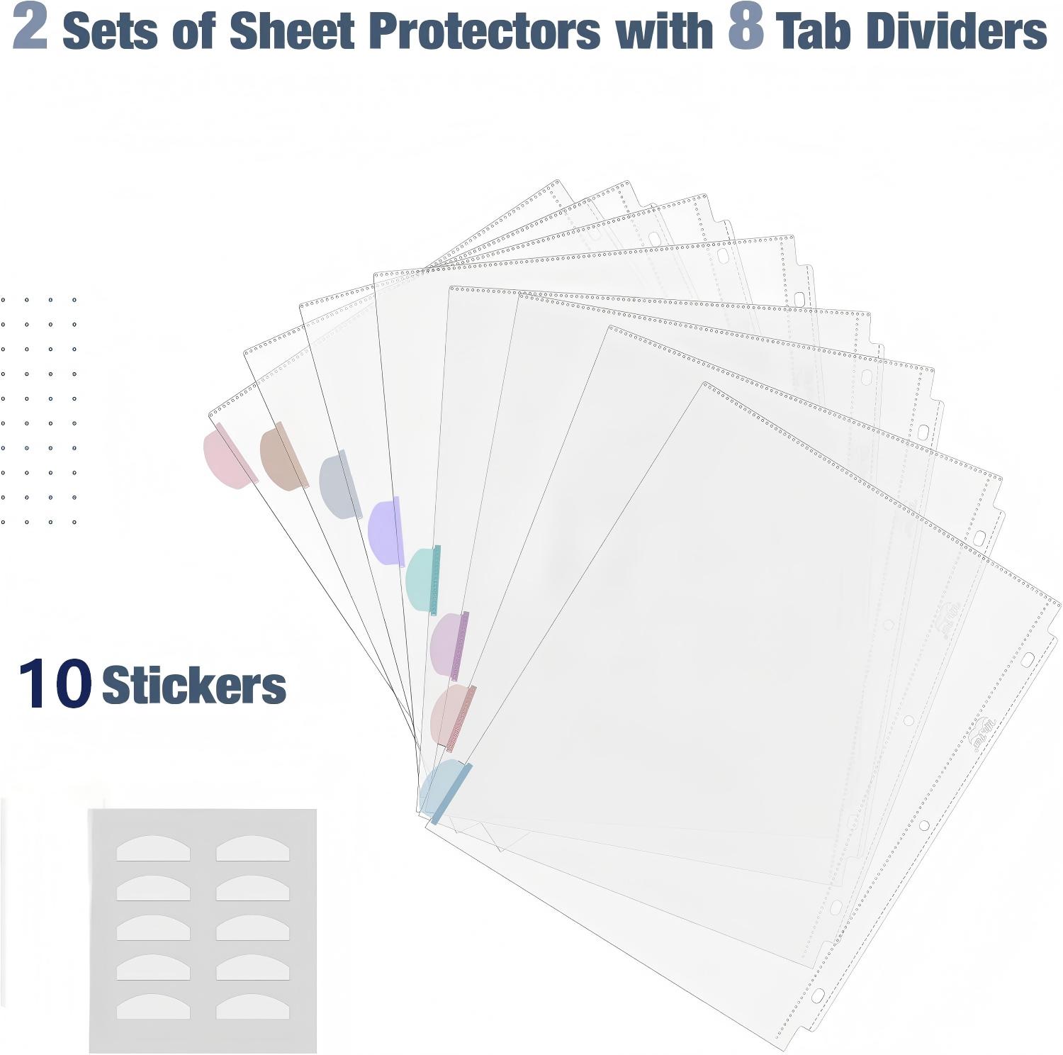 A4 Clear Sheet Protectors with - Index Tab Divider ulasan dan harga