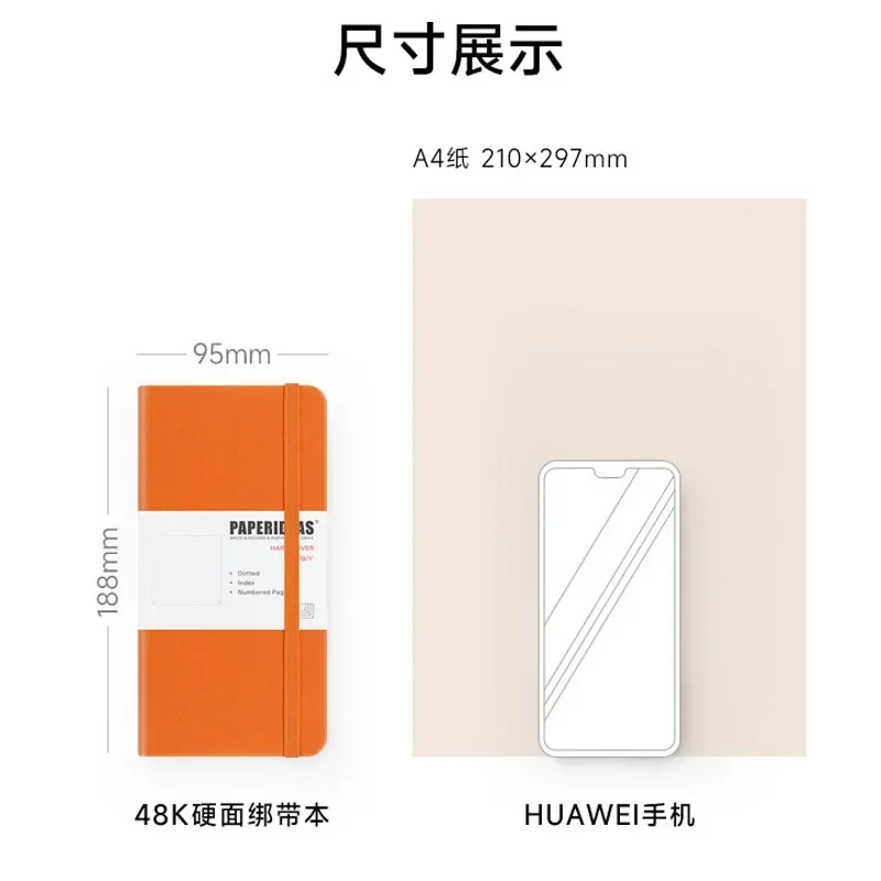 Travel Notebook Numbered Hard  - Notebook Dotted A5 ulasan dan harga