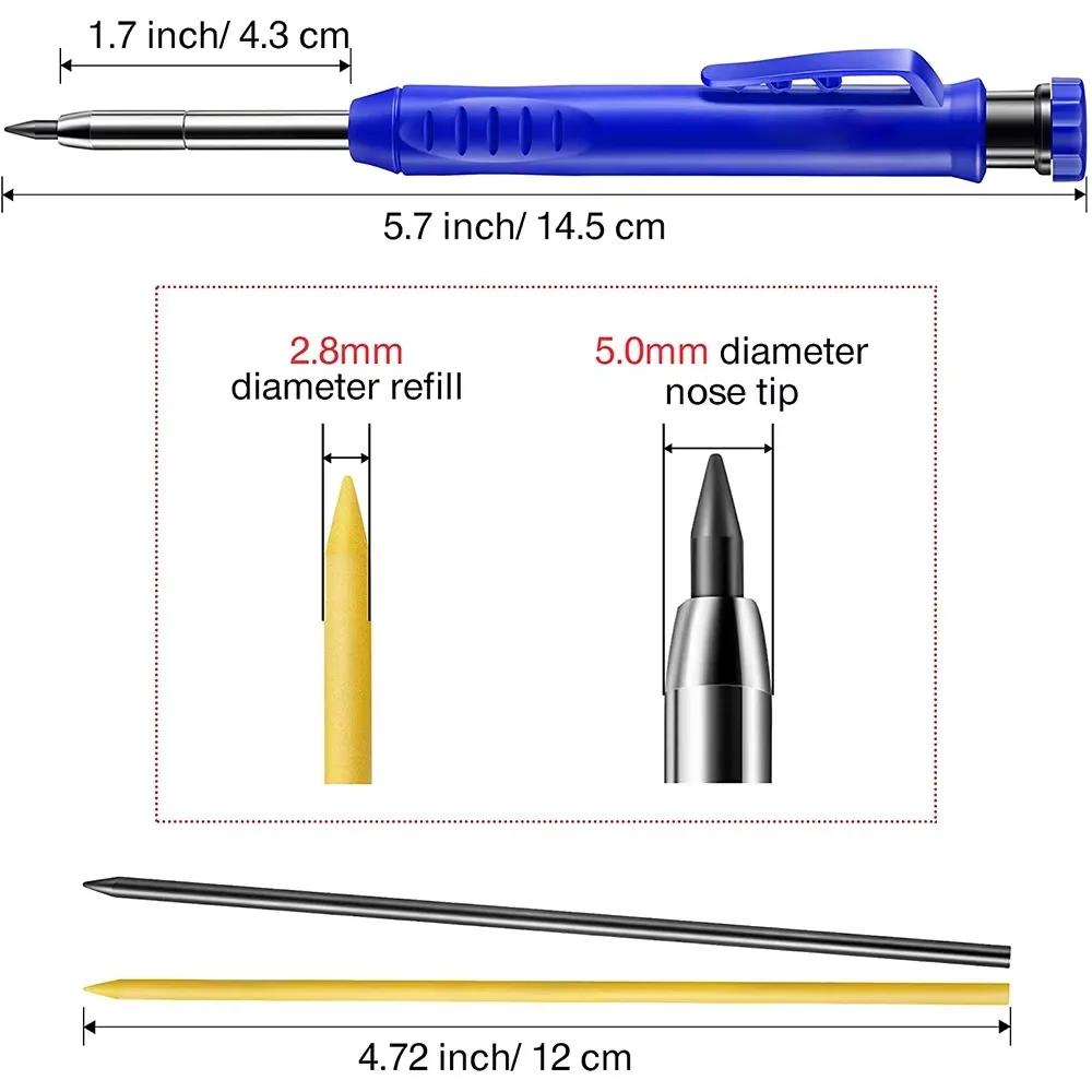 Solid Carpenter Pencil Set Woo - Mechanical Pencil Lead ulasan dan harga