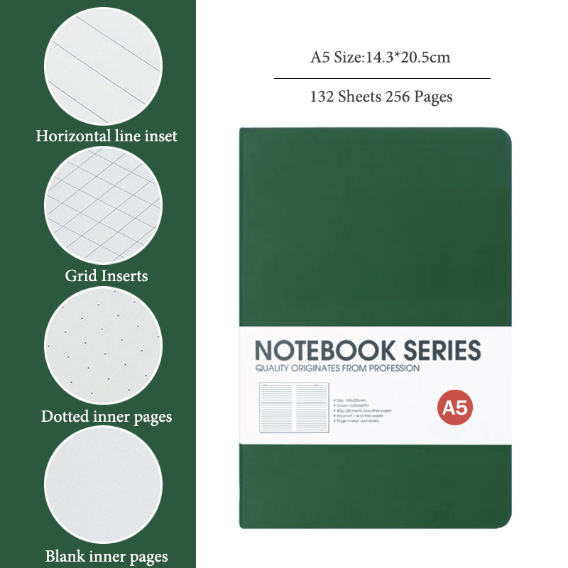 A5 Notebooks,4 Types Inner Pag - Notebook Dotted A5 ulasan dan harga