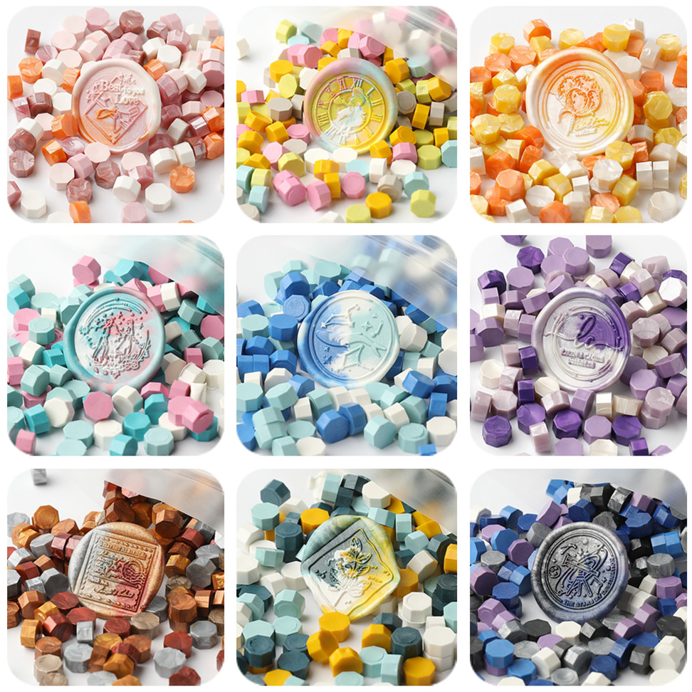 200pcs/bag Octagon Mixed Color - Wax Seal Stamp Kit ulasan dan harga