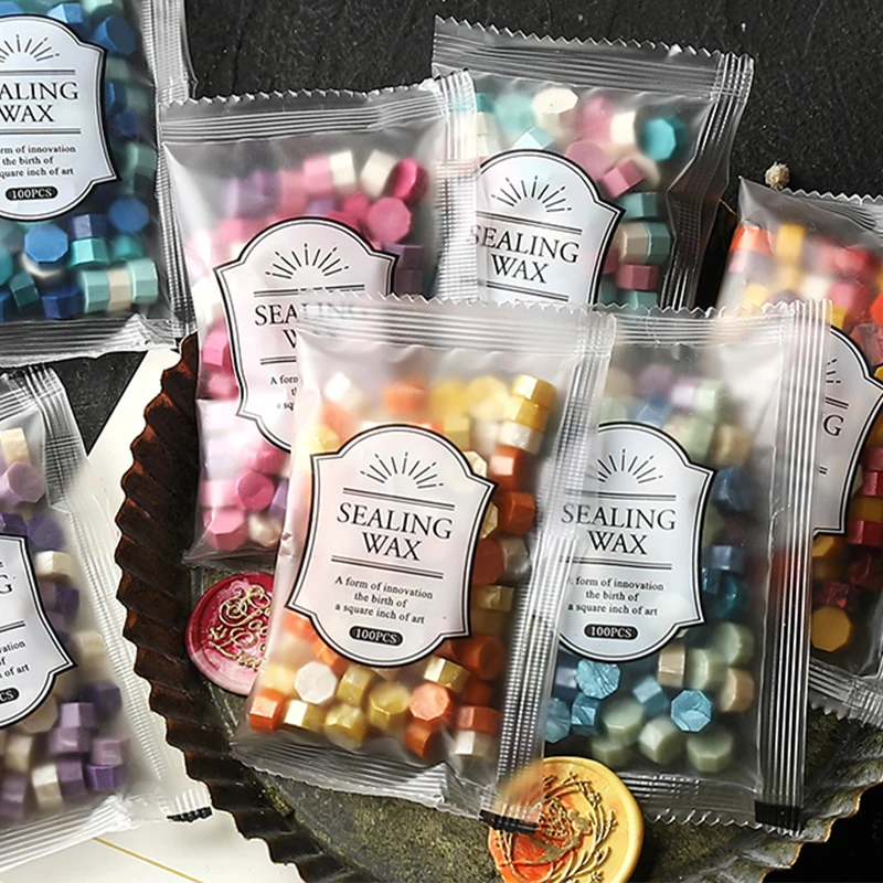 200pcs/bag Octagon Mixed Color - Wax Seal Stamp Kit ulasan dan harga