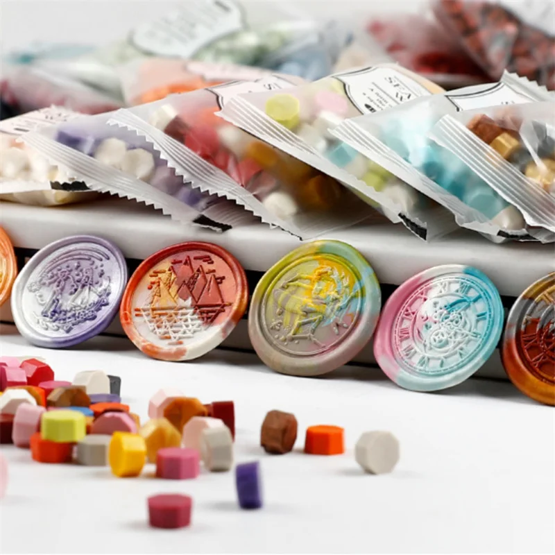 200pcs/bag Octagon Mixed Color - Wax Seal Stamp Kit ulasan dan harga