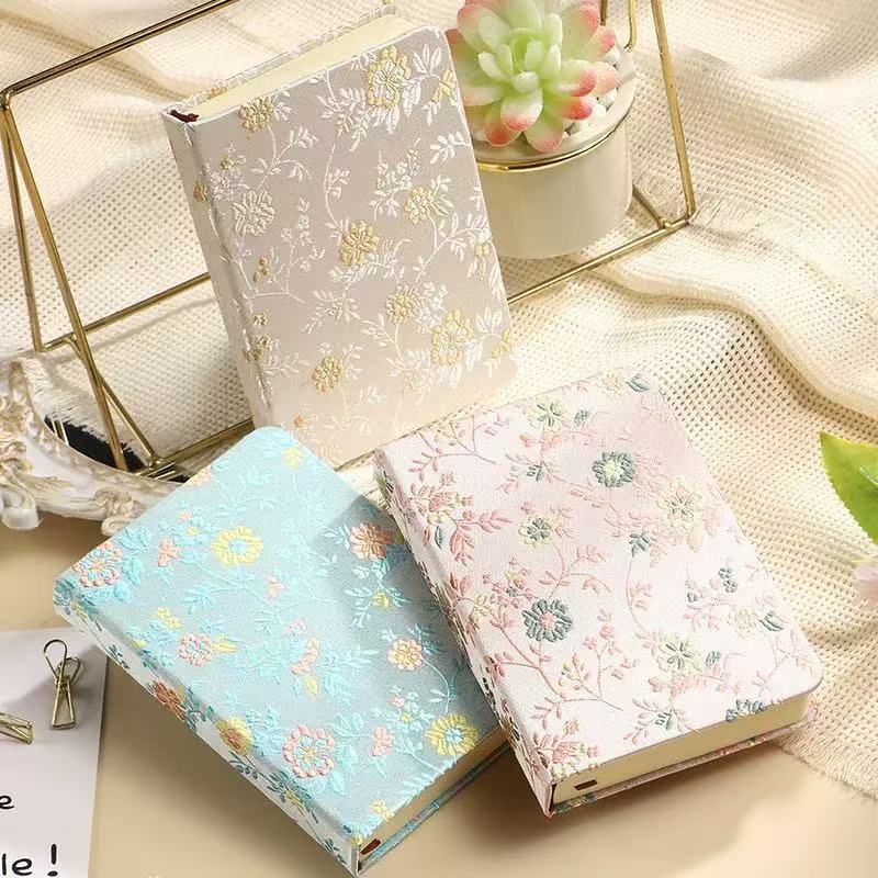 A6 Chinese Floral Brocade Note - Notebook Dotted A5 ulasan dan harga