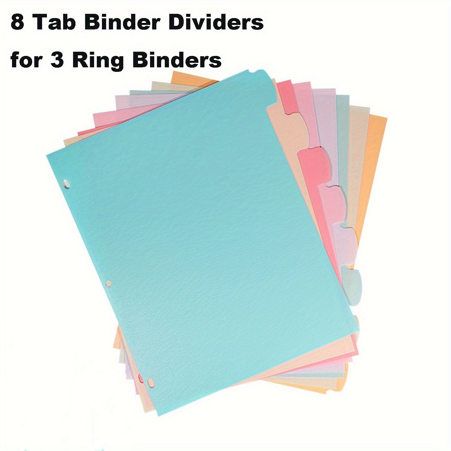 8 Tab Binder Dividers for 3 Ri - Index Tab Divider ulasan dan harga