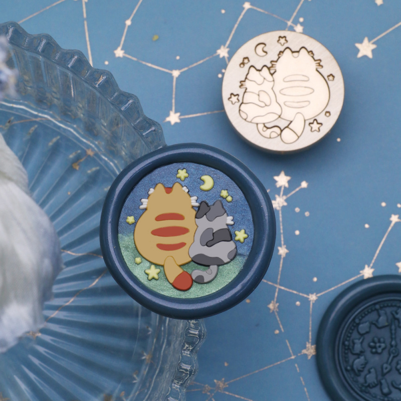 Cat Series 25mm Chapter Wax Se - Wax Seal Stamp Kit ulasan dan harga