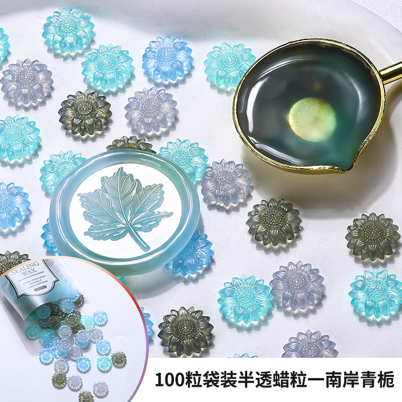 100pcs Translucent Sunflower S - Wax Seal Stamp Kit ulasan dan harga
