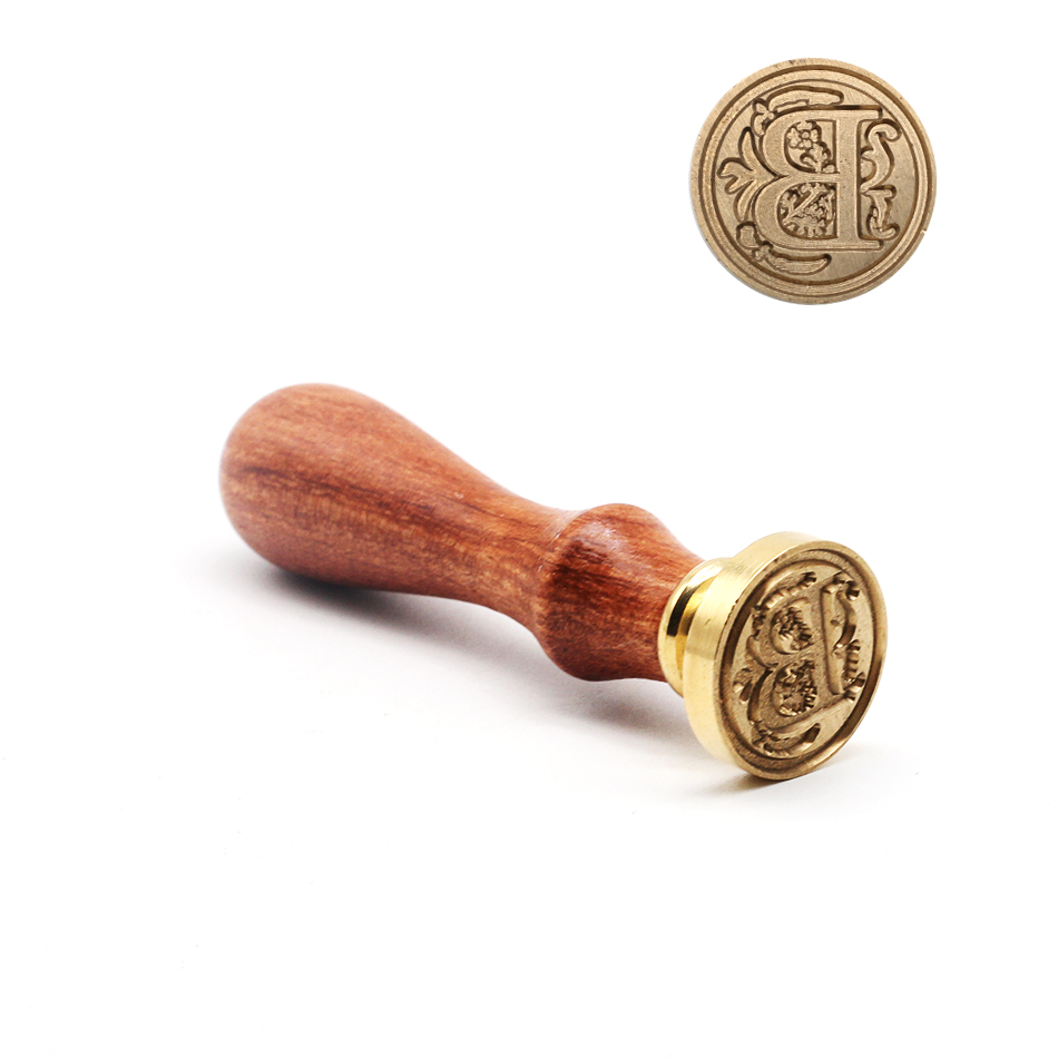 •Retro Wood Stamp Classic 26 L - Wax Seal Stamp Kit ulasan dan harga