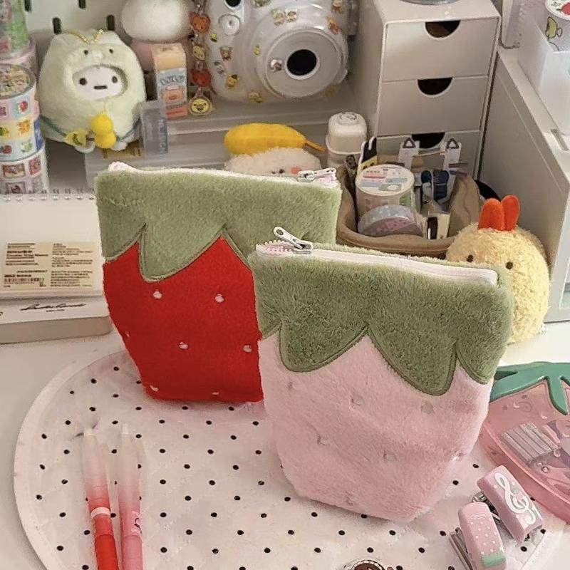 1Pcs Standing Strawberry Shape - Pencil Case Large ulasan dan harga